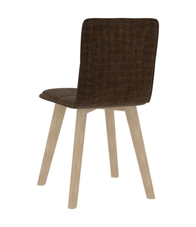 Eetkamerstoelen 4 st stof taupe