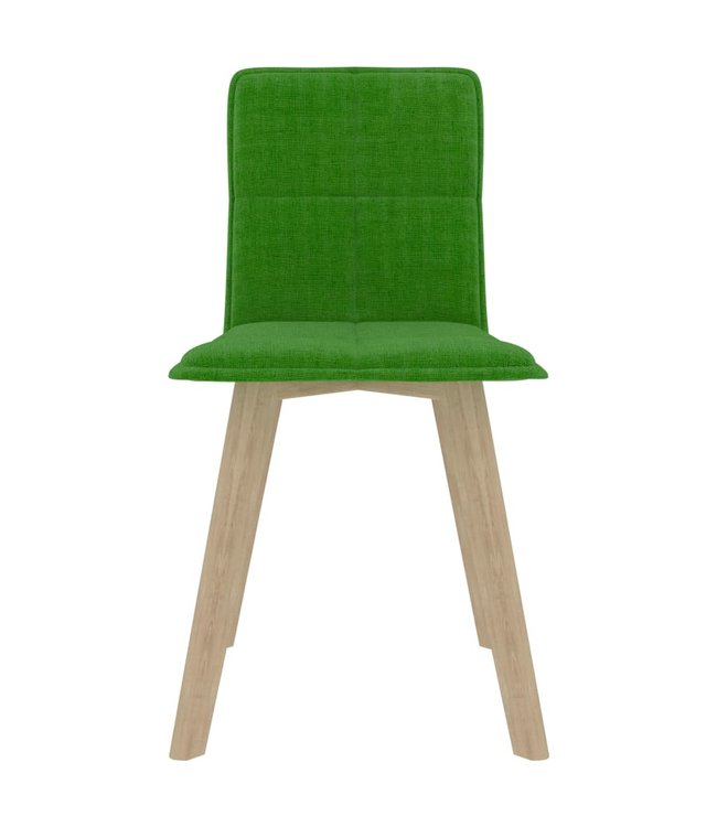 Eetkamerstoelen 4 st stof groen