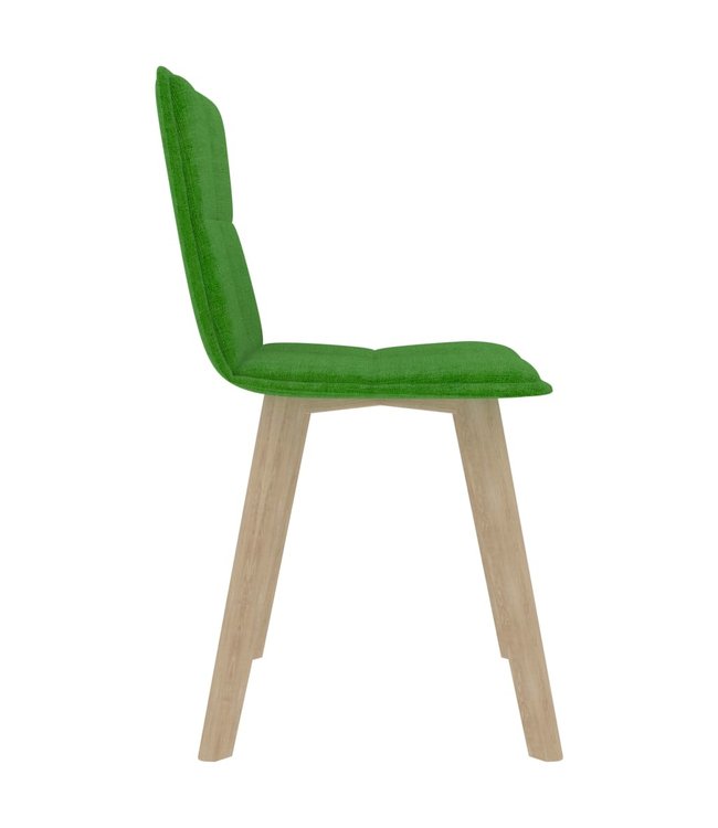 Eetkamerstoelen 4 st stof groen