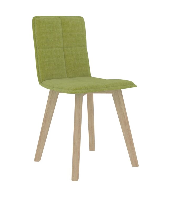 Eetkamerstoelen 2 st stof groen