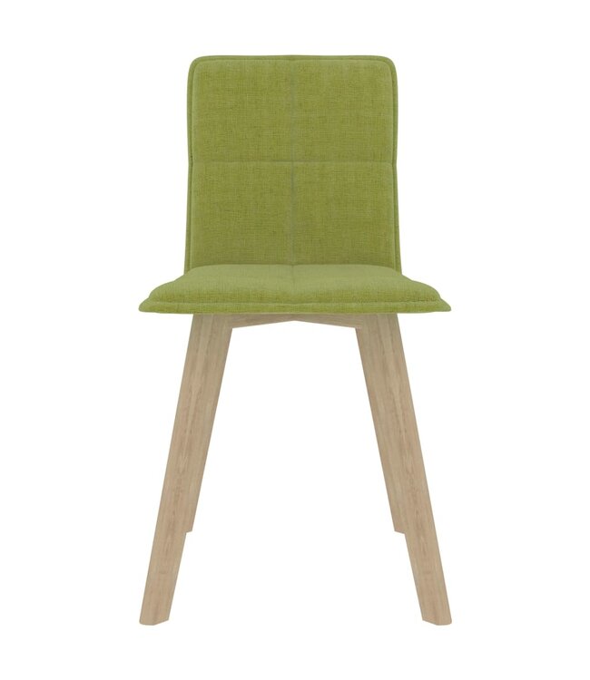 Eetkamerstoelen 2 st stof groen
