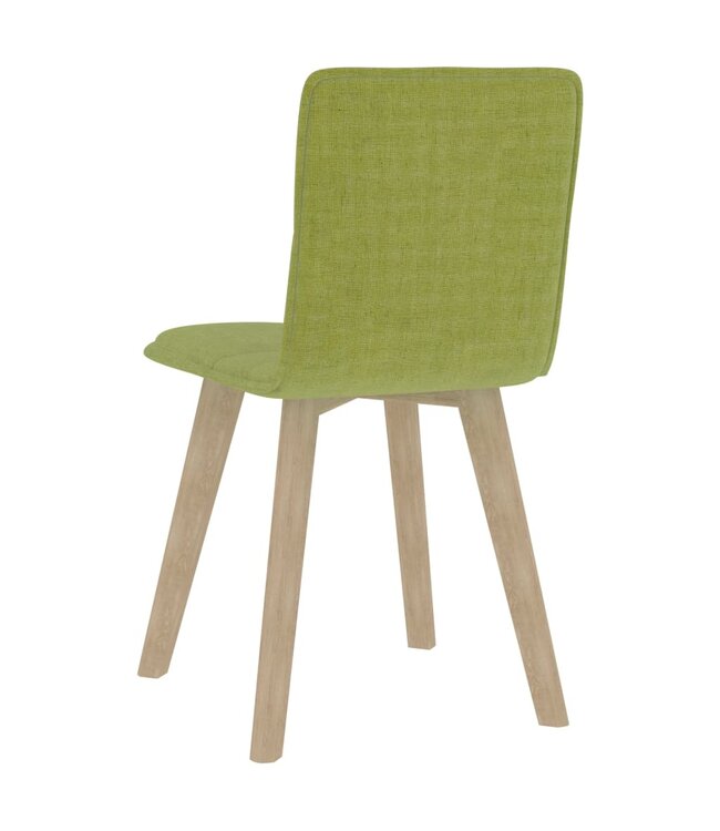 Eetkamerstoelen 2 st stof groen