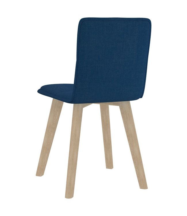 Eetkamerstoelen 2 st stof blauw