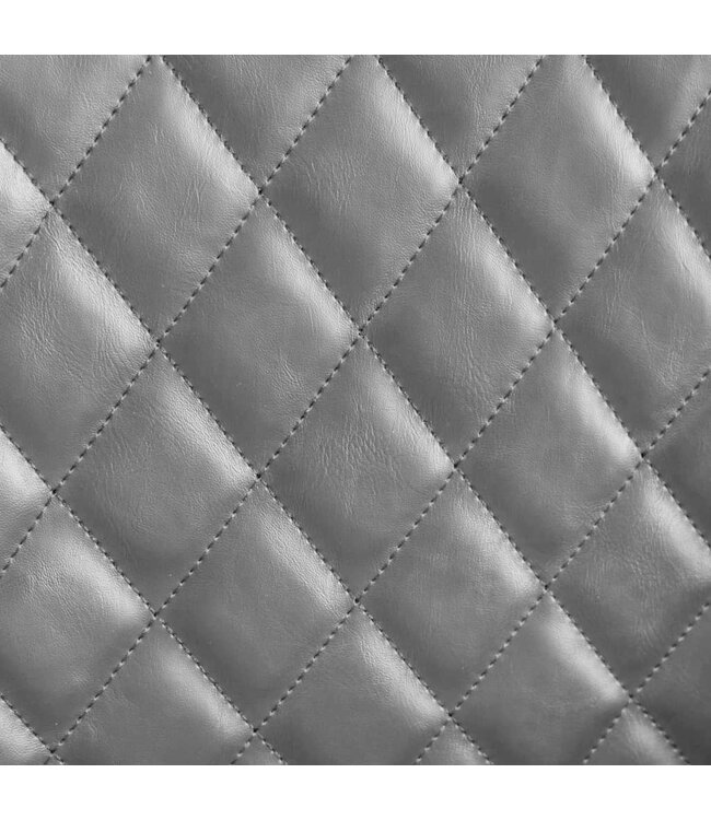 Eetkamerstoelen 2 st kunstleer grijs