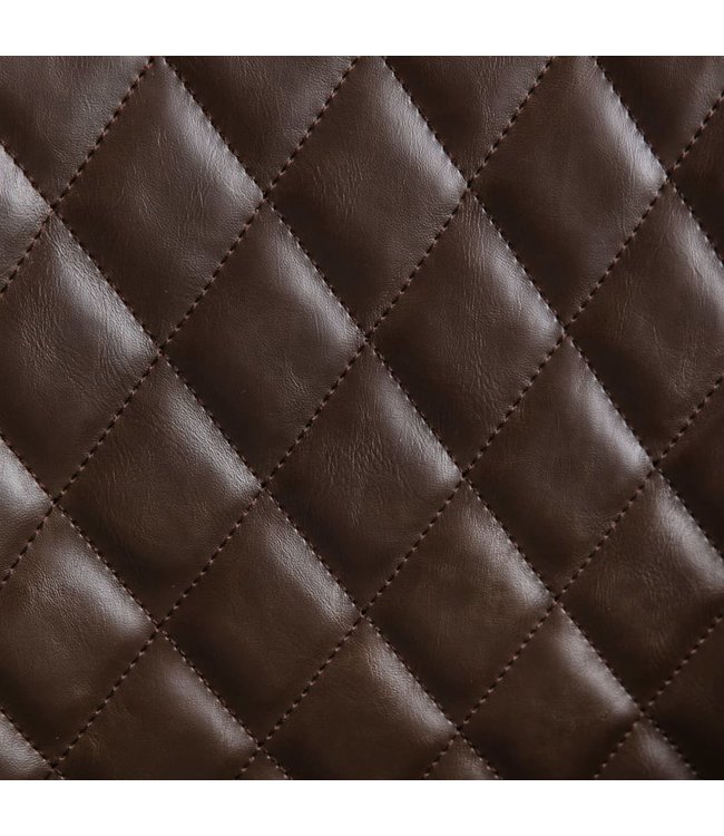 Eetkamerstoelen 2 st kunstleer donkerbruin