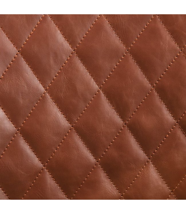 Eetkamerstoel kunstleer lichtbruin