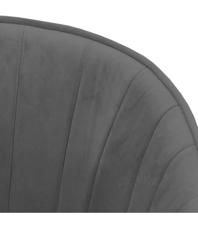 Eetkamerstoelen 2 st fluweel zwart