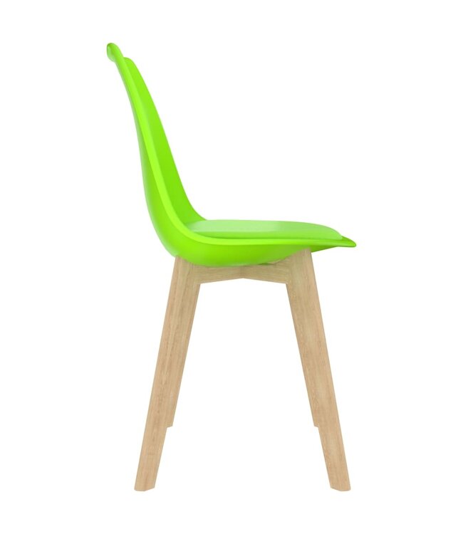Eetkamerstoelen 4 st kunststof groen