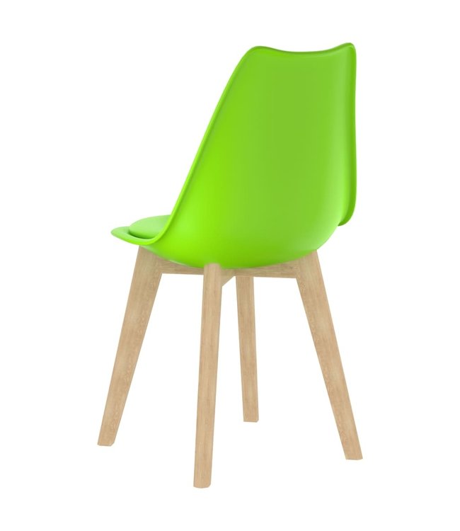 Eetkamerstoelen 4 st kunststof groen