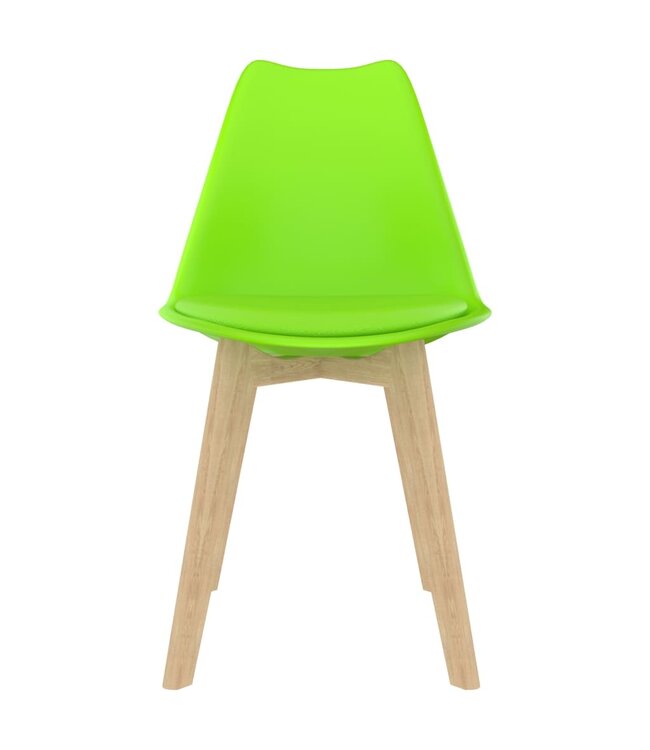 Eetkamerstoelen 2 st kunststof groen