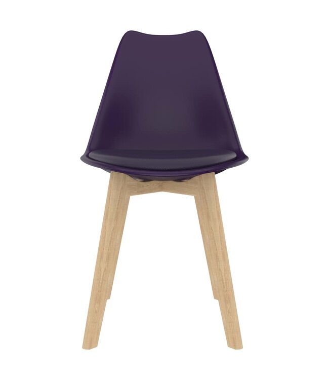 Eetkamerstoelen 4 st kunststof lila
