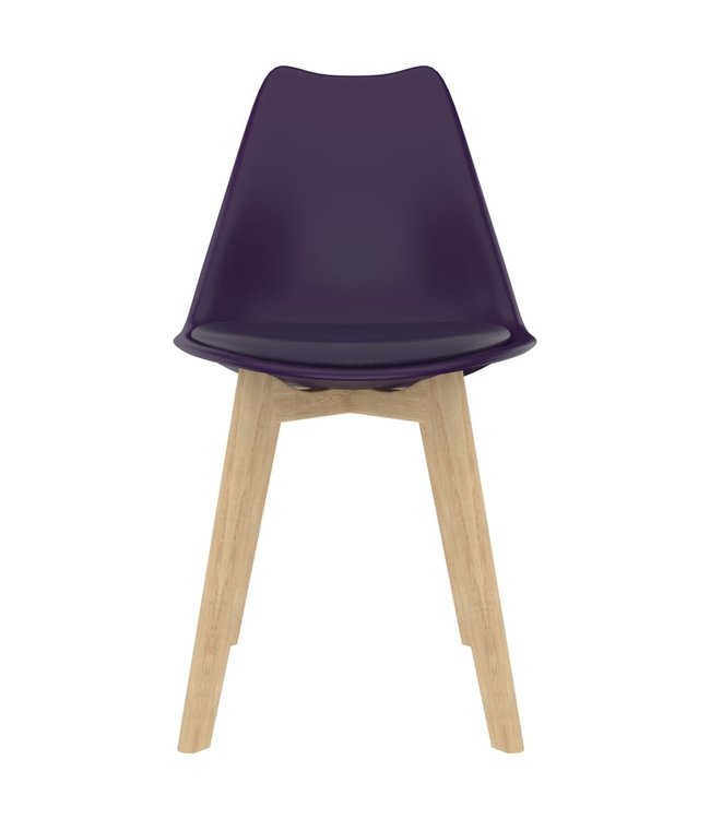 Eetkamerstoelen 2 st kunststof lila