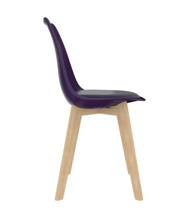 Eetkamerstoelen 2 st kunststof lila