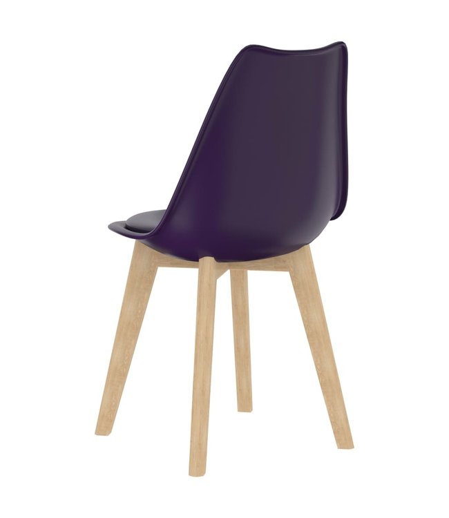 Eetkamerstoelen 2 st kunststof lila