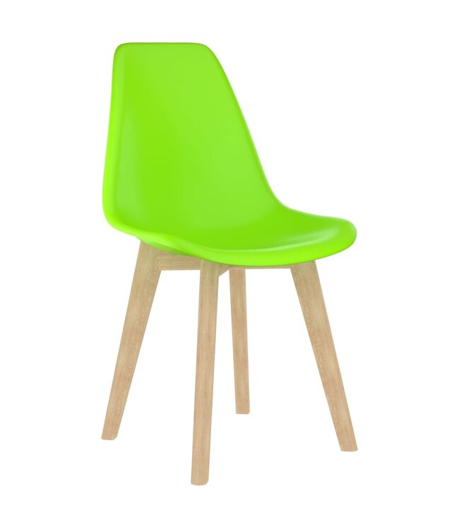 Eetkamerstoelen 6 st kunststof groen