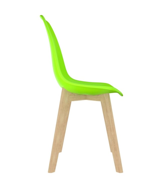 Eetkamerstoelen 6 st kunststof groen