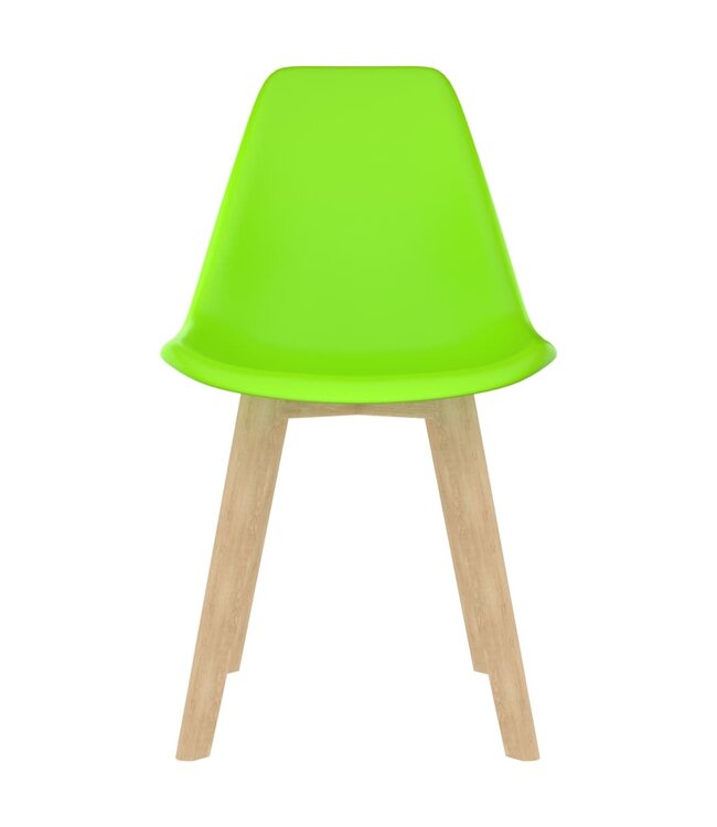 Eetkamerstoelen 2 st kunststof groen