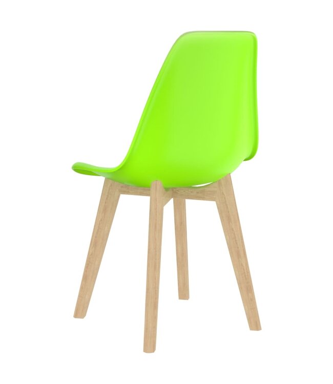 Eetkamerstoelen 2 st kunststof groen