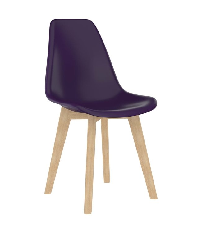 Eetkamerstoelen 2 st kunststof paars