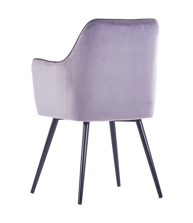 Eetkamerstoelen 2 st fluweel grijs