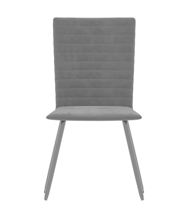 Eetkamerstoelen 4 st fluweel zwart