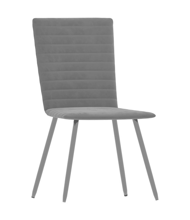 Eetkamerstoelen 4 st fluweel zwart