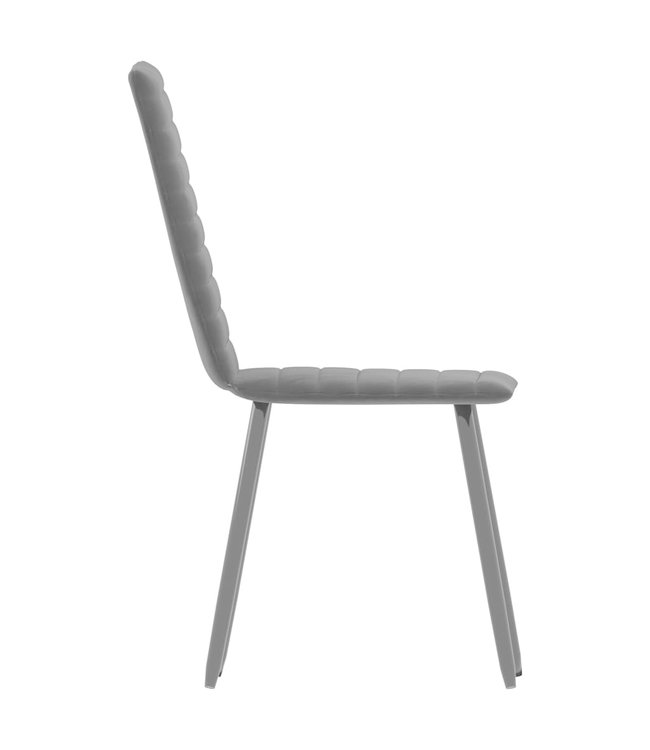 Eetkamerstoelen 4 st fluweel zwart