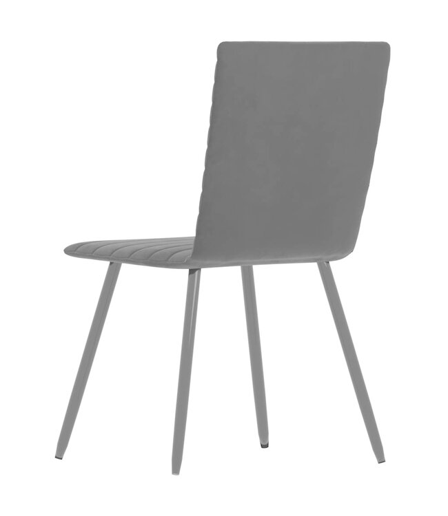 Eetkamerstoelen 2 st fluweel zwart