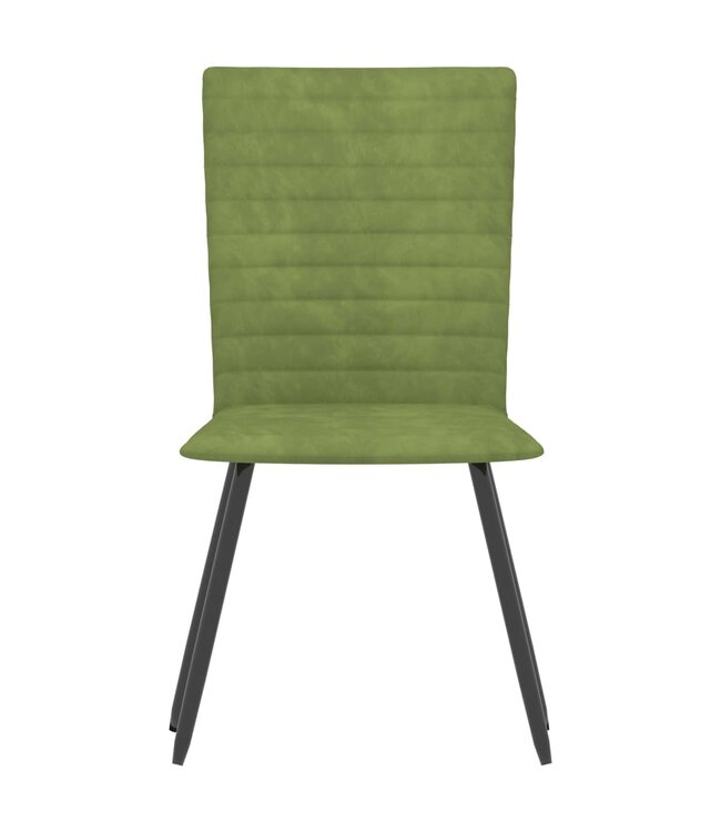 Eetkamerstoelen 4 st fluweel groen