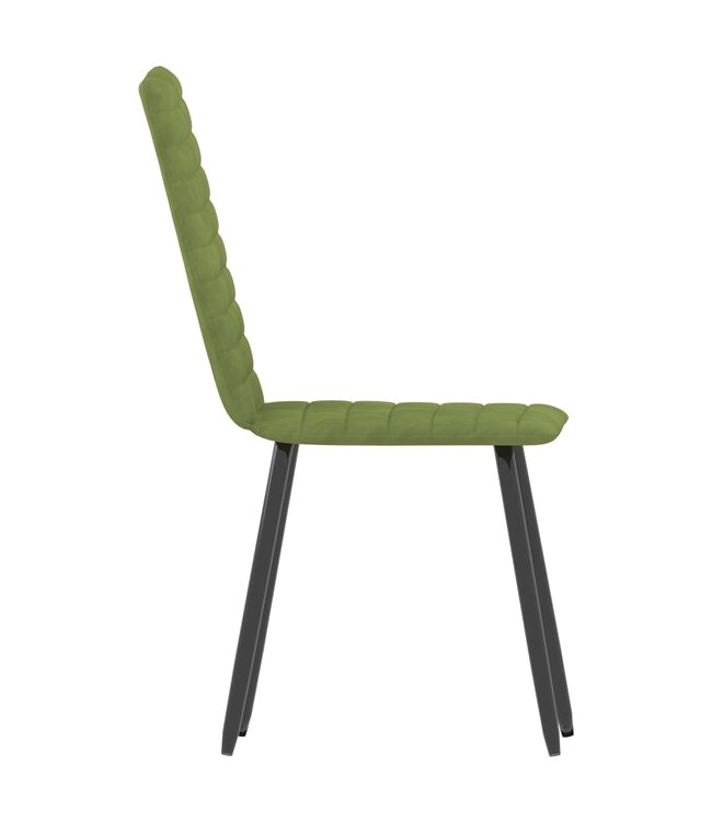 Eetkamerstoelen 4 st fluweel groen