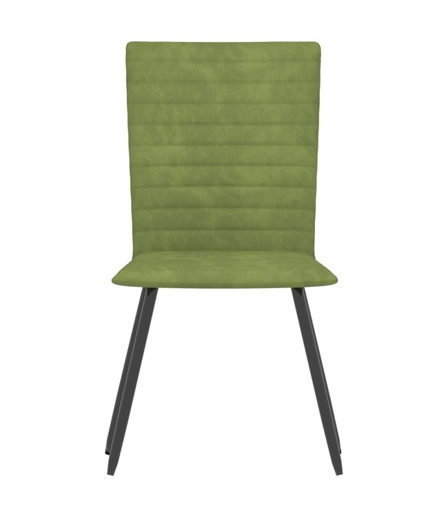 Eetkamerstoelen 2 st fluweel groen