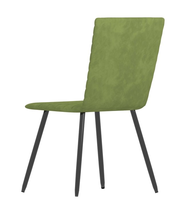 Eetkamerstoelen 2 st fluweel groen