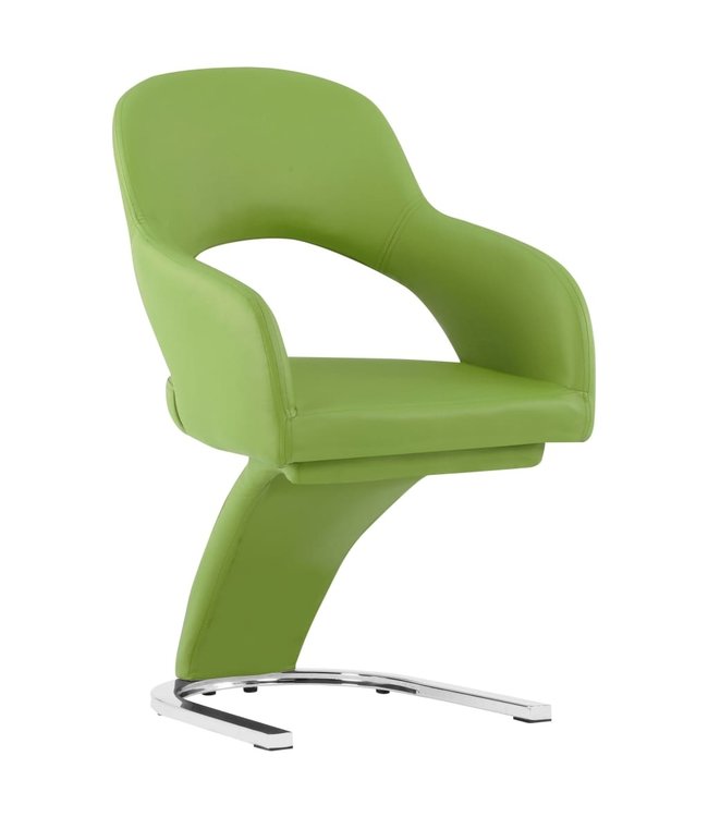 Eetkamerstoelen 2 st kunstleer groen