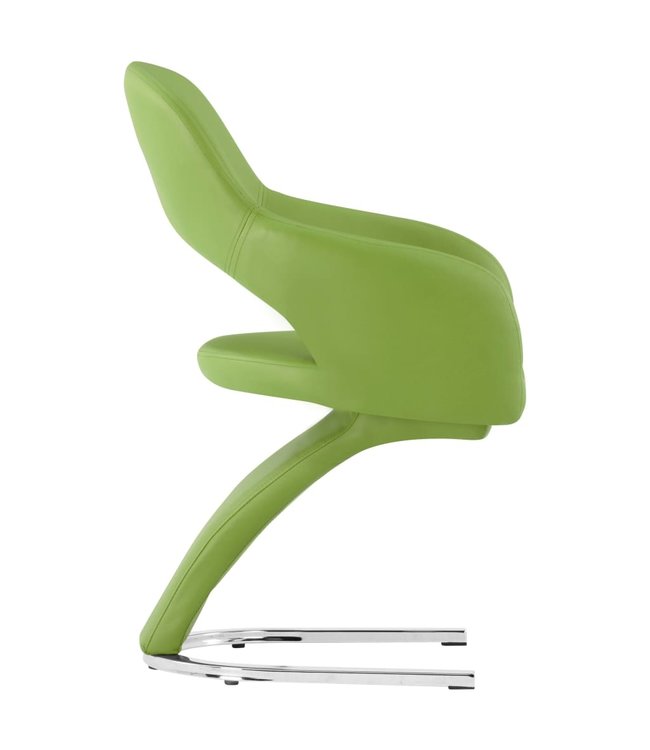 Eetkamerstoelen 2 st kunstleer groen