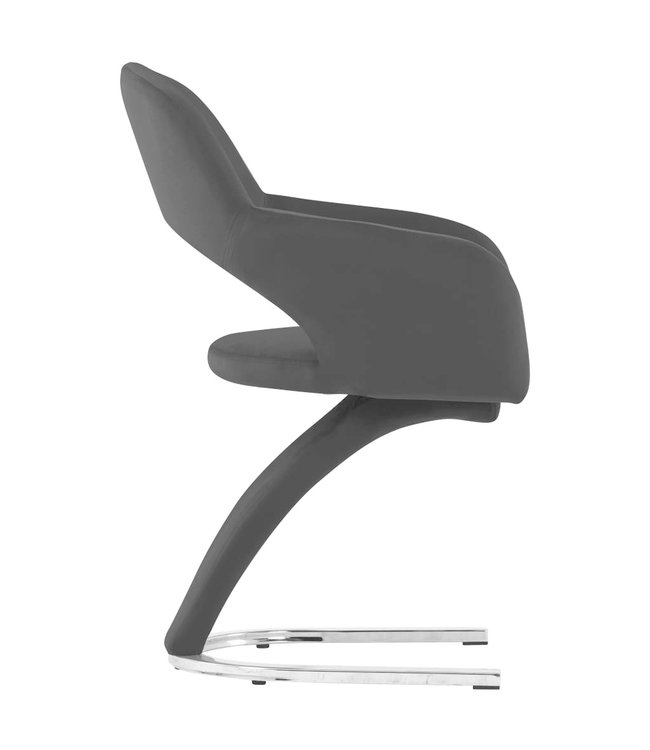 Eetkamerstoelen 2 st fluweel zwart