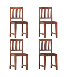 Eetkamerstoelen 4 st massief mangohout