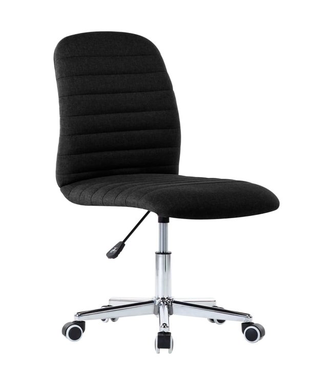 Eetkamerstoelen 2 st stof zwart