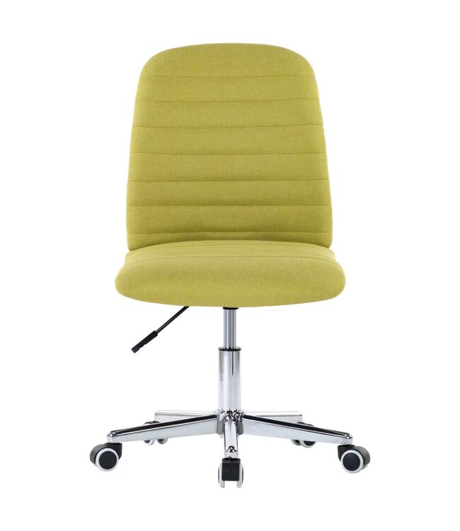 Eetkamerstoelen 2 st stof groen