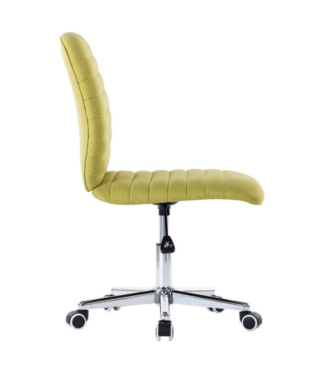 Eetkamerstoelen 2 st stof groen