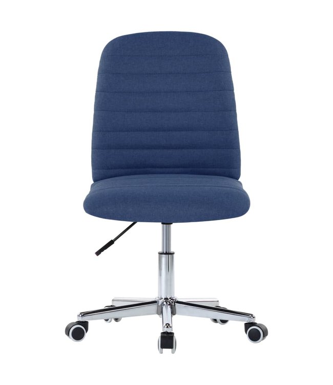 Eetkamerstoelen 2 st stof blauw