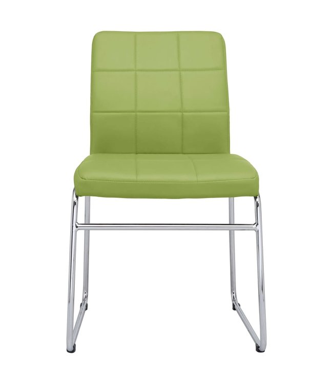 Eetkamerstoelen 2 st kunstleer groen