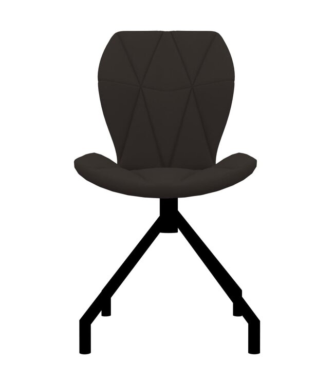 Eetkamerstoelen 2 st kunstleer bruin