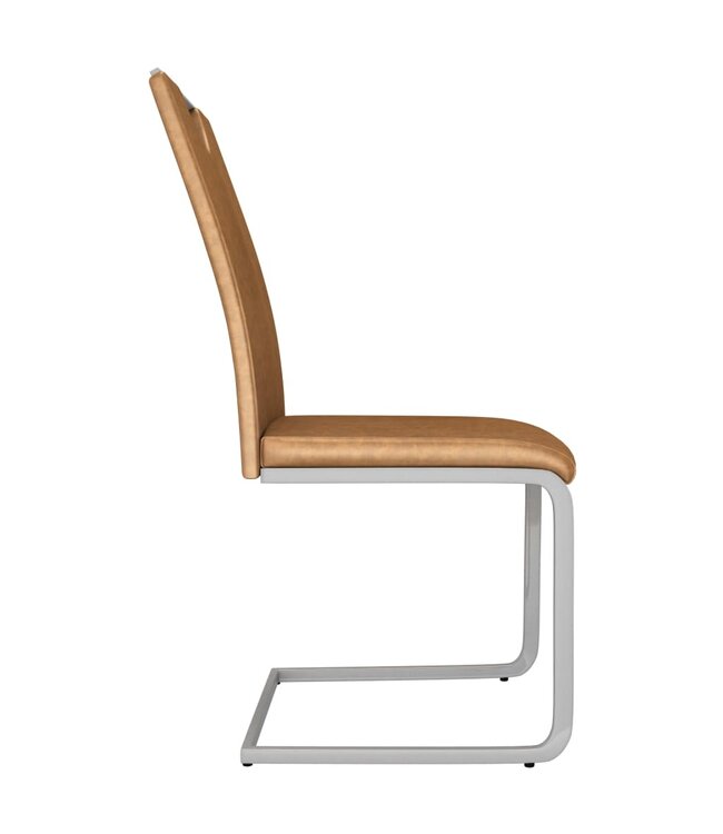 Eetkamerstoelen 2 st kunstleer bruin