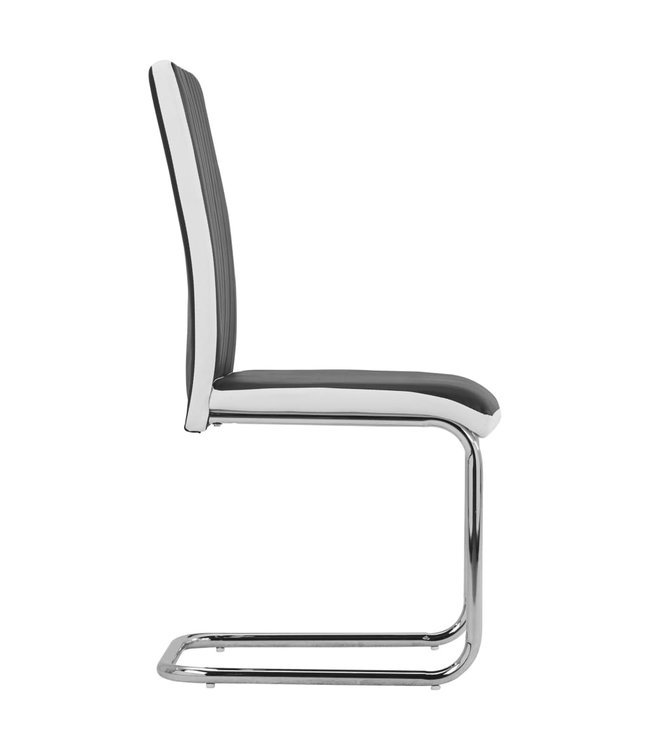 Eetkamerstoelen 2 st kunstleer zwart