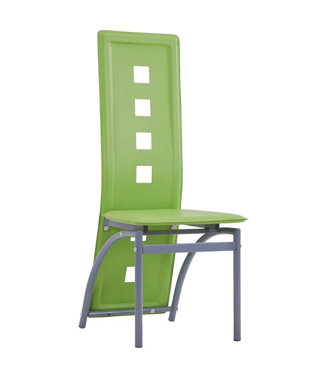Eetkamerstoelen 2 st kunstleer groen
