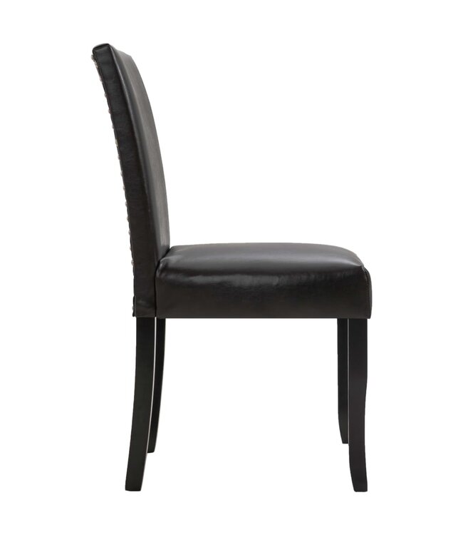 Eetkamerstoelen 2 st kunstleer bruin