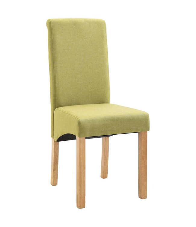 Eetkamerstoelen 2 st stof groen