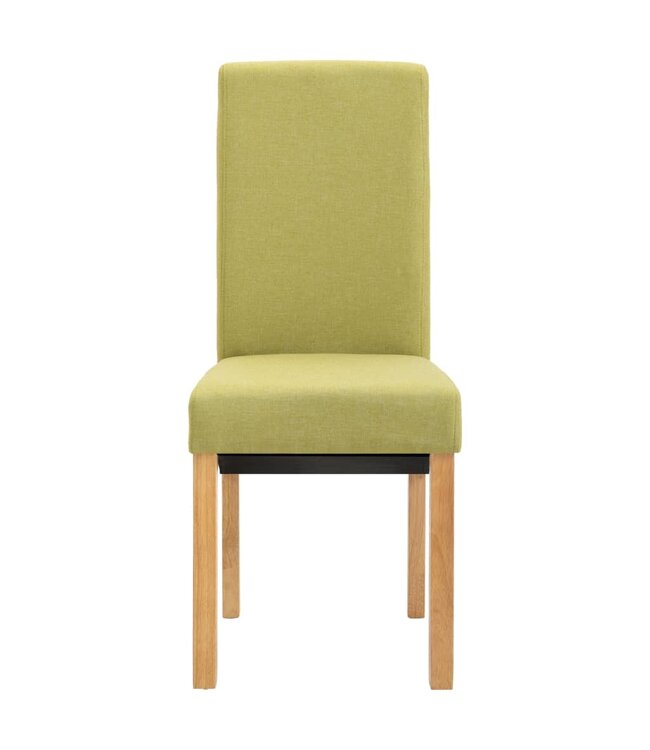 Eetkamerstoelen 2 st stof groen
