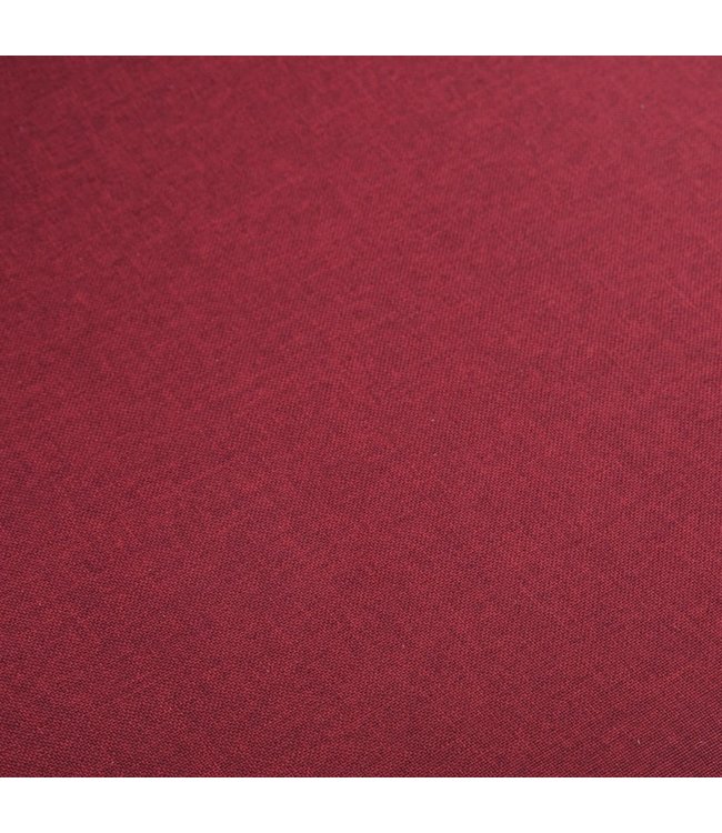 Eetkamerstoelen 4 st stof en massief eikenhout rood