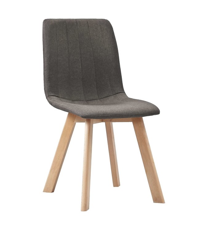 Eetkamerstoelen 4 st stof taupe